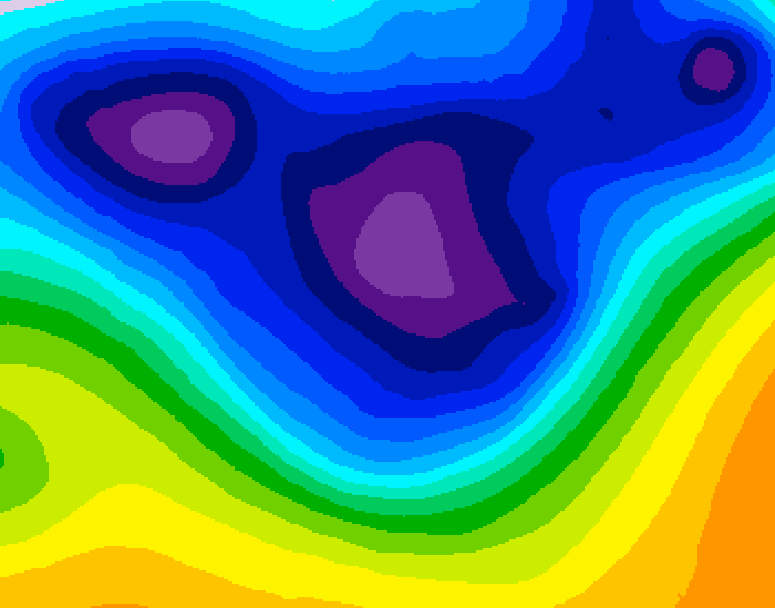 GDPS 500 millibar geopotential height 216 hour forecast chart for Canada based on 2026/02/20 1200Z data