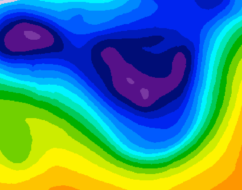 GDPS 500 millibar geopotential height 240 hour forecast chart for Canada based on 2026/02/20 1200Z data