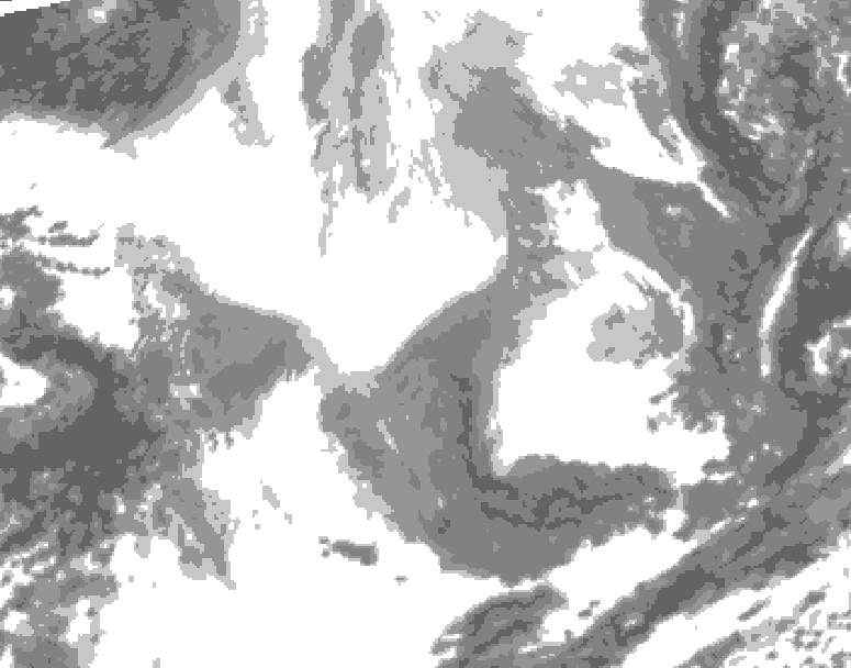 GDPS total cloud 048 hour forecast chart for Canada based on 2026/02/20 0000Z data