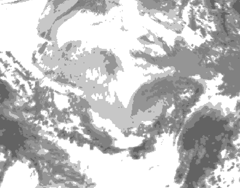 GDPS total cloud 216 hour forecast chart for Canada based on 2026/02/20 0000Z data