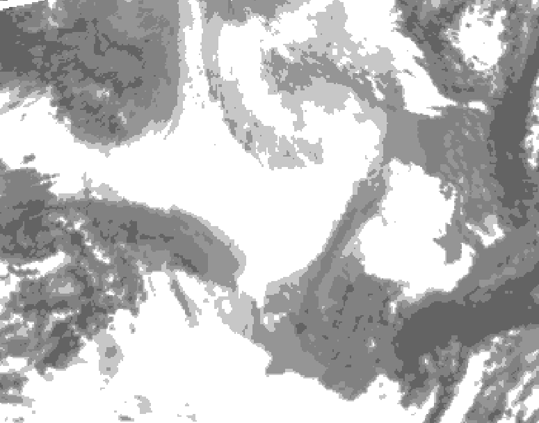 GDPS total cloud 060 hour forecast chart for Canada based on 2026/02/20 1200Z data