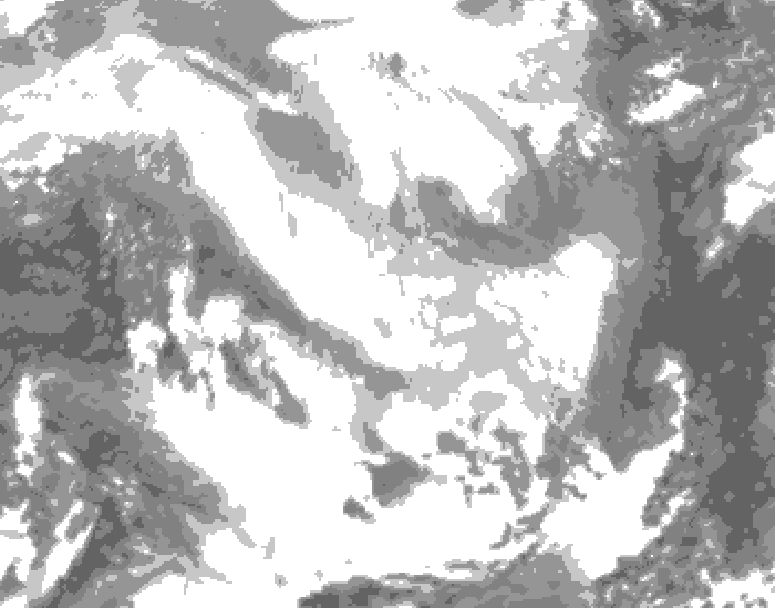 GDPS total cloud 240 hour forecast chart for Canada based on 2026/02/20 1200Z data