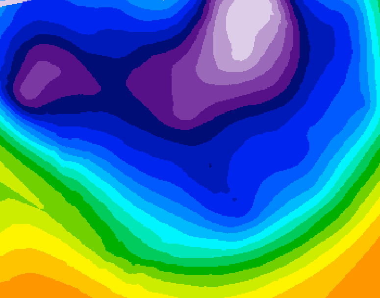 GDPS 500 millibar geopotential height 120 hour forecast chart for Canada based on 2026/02/21 0000Z data