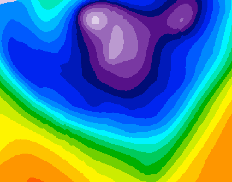 GDPS 500 millibar geopotential height 156 hour forecast chart for Canada based on 2026/02/21 0000Z data