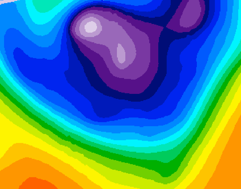 GDPS 500 millibar geopotential height 162 hour forecast chart for Canada based on 2026/02/21 0000Z data