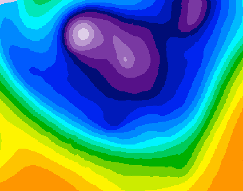 GDPS 500 millibar geopotential height 168 hour forecast chart for Canada based on 2026/02/21 0000Z data