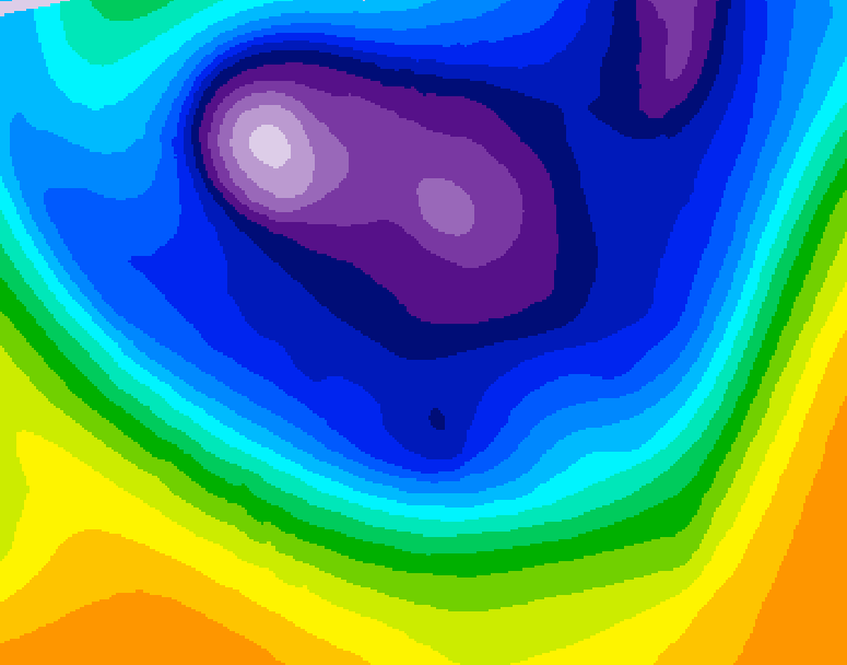 GDPS 500 millibar geopotential height 174 hour forecast chart for Canada based on 2026/02/21 0000Z data