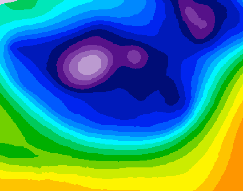 GDPS 500 millibar geopotential height 204 hour forecast chart for Canada based on 2026/02/21 0000Z data