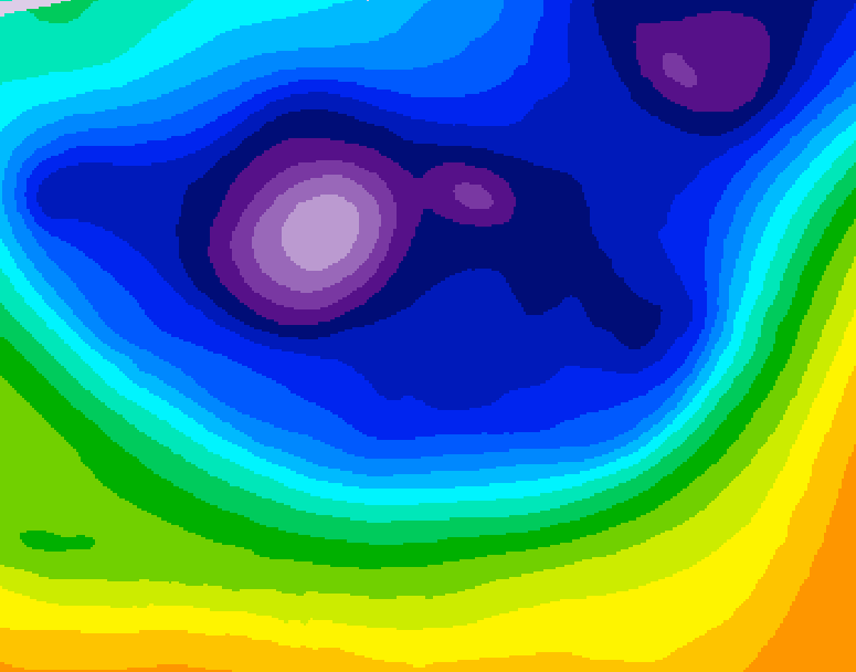 GDPS 500 millibar geopotential height 210 hour forecast chart for Canada based on 2026/02/21 0000Z data