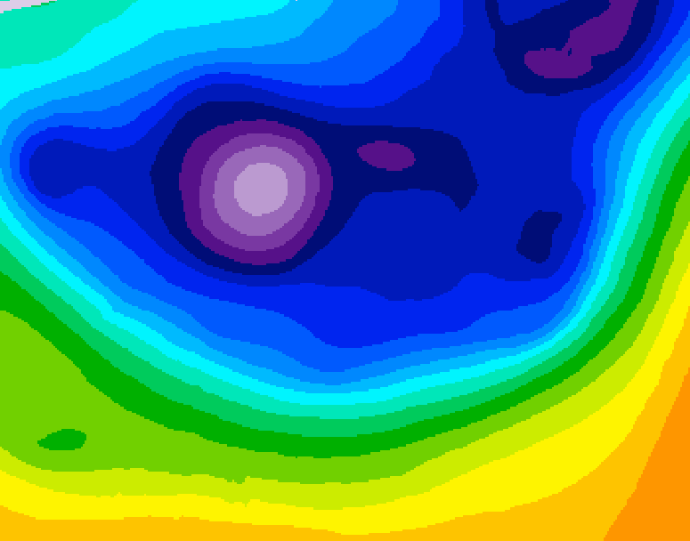 GDPS 500 millibar geopotential height 216 hour forecast chart for Canada based on 2026/02/21 0000Z data