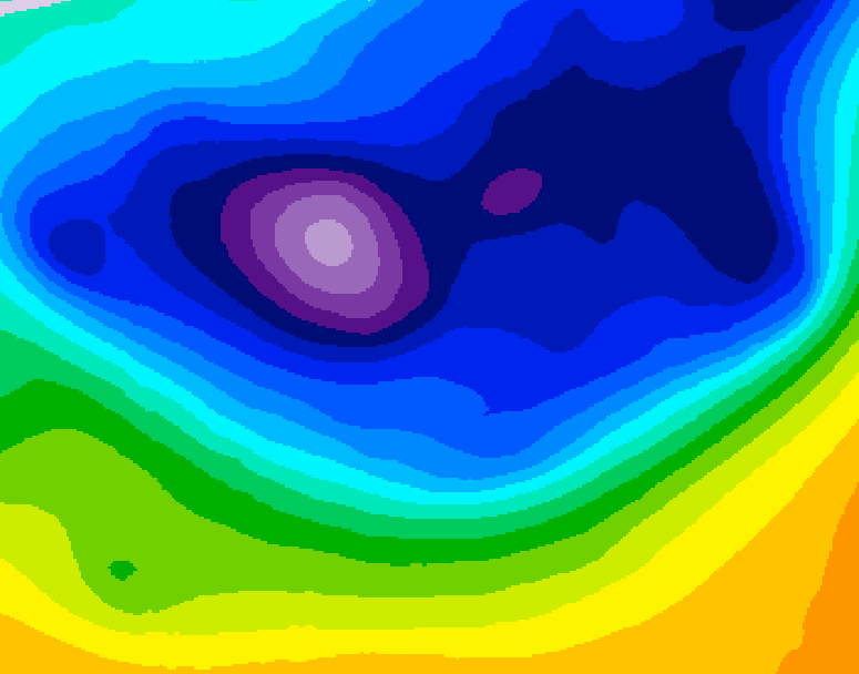 GDPS 500 millibar geopotential height 228 hour forecast chart for Canada based on 2026/02/21 0000Z data