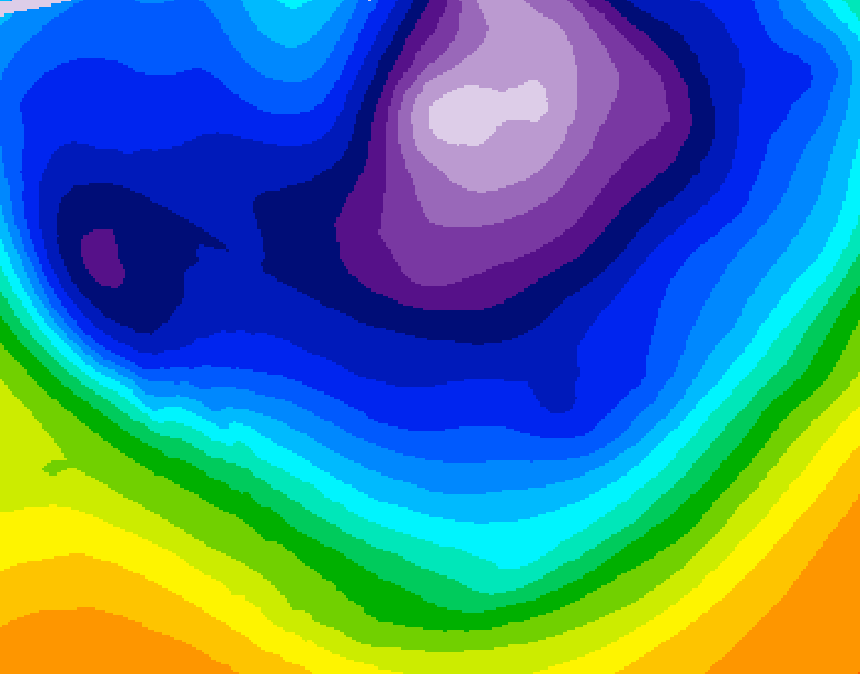 GDPS 500 millibar geopotential height 120 hour forecast chart for Canada based on 2026/02/21 1200Z data