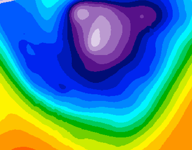 GDPS 500 millibar geopotential height 138 hour forecast chart for Canada based on 2026/02/21 1200Z data