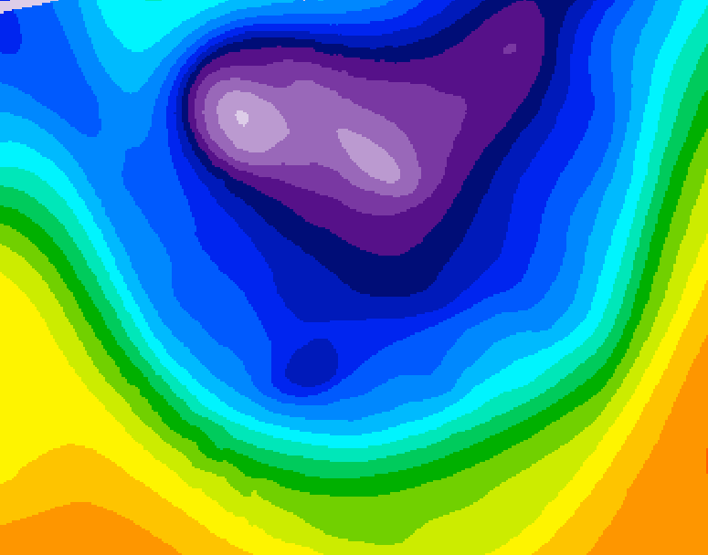 GDPS 500 millibar geopotential height 156 hour forecast chart for Canada based on 2026/02/21 1200Z data