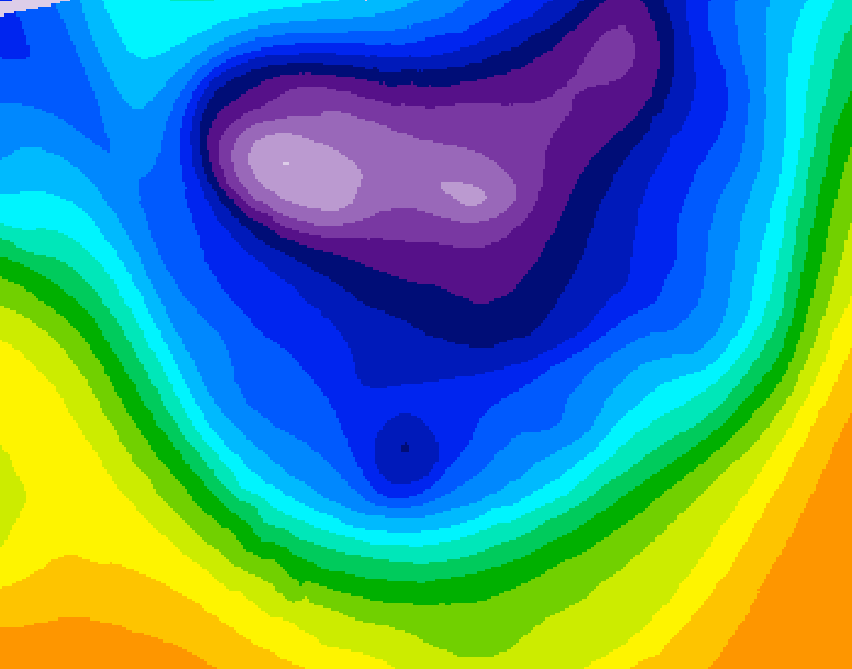 GDPS 500 millibar geopotential height 162 hour forecast chart for Canada based on 2026/02/21 1200Z data
