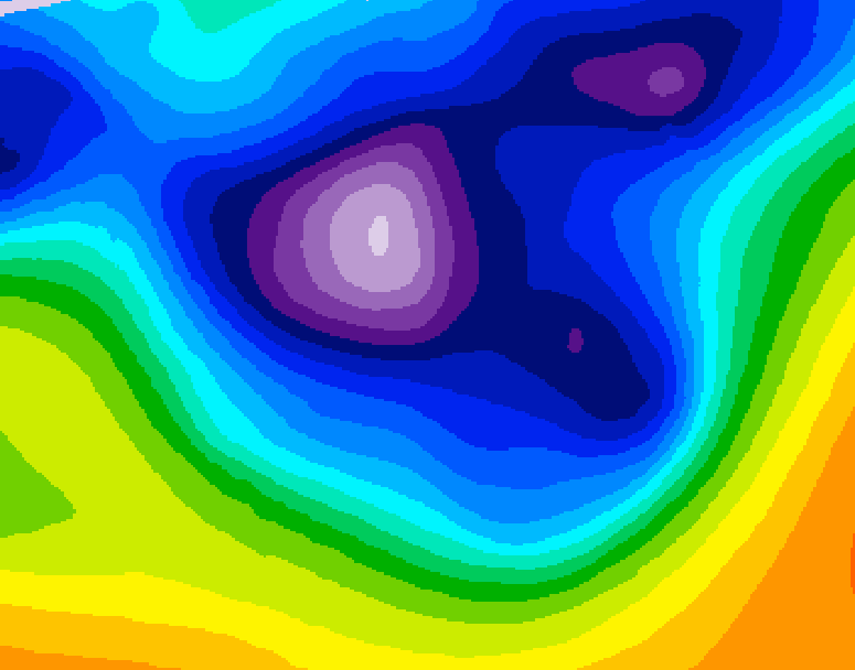 GDPS 500 millibar geopotential height 204 hour forecast chart for Canada based on 2026/02/21 1200Z data