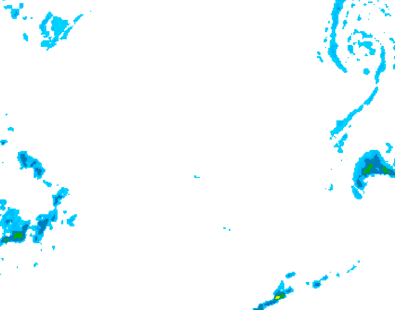 GDPS precipitation 018 hour forecast chart for Canada based on 2026/02/21 0000Z data