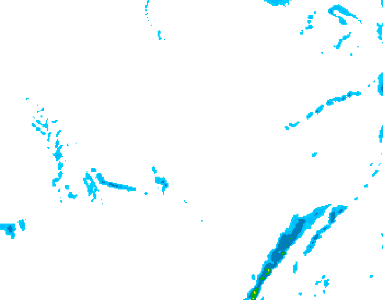 GDPS precipitation 150 hour forecast chart for Canada based on 2026/02/21 0000Z data