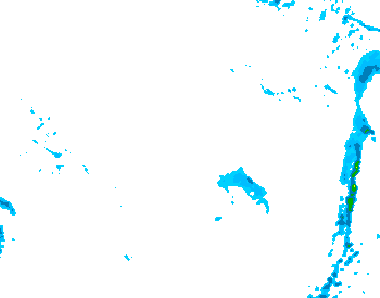 GDPS precipitation 180 hour forecast chart for Canada based on 2026/02/21 0000Z data
