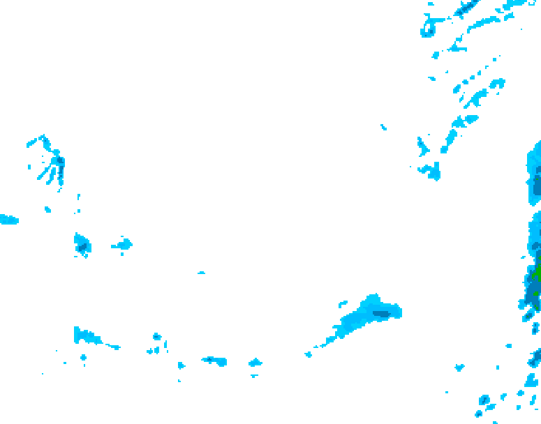 GDPS precipitation 222 hour forecast chart for Canada based on 2026/02/21 0000Z data
