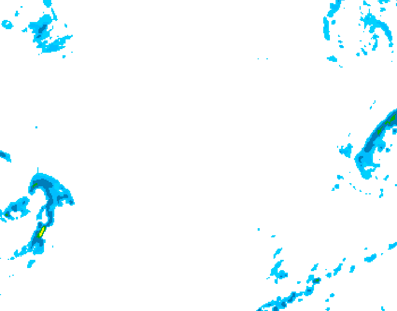 GDPS precipitation 018 hour forecast chart for Canada based on 2026/02/21 1200Z data