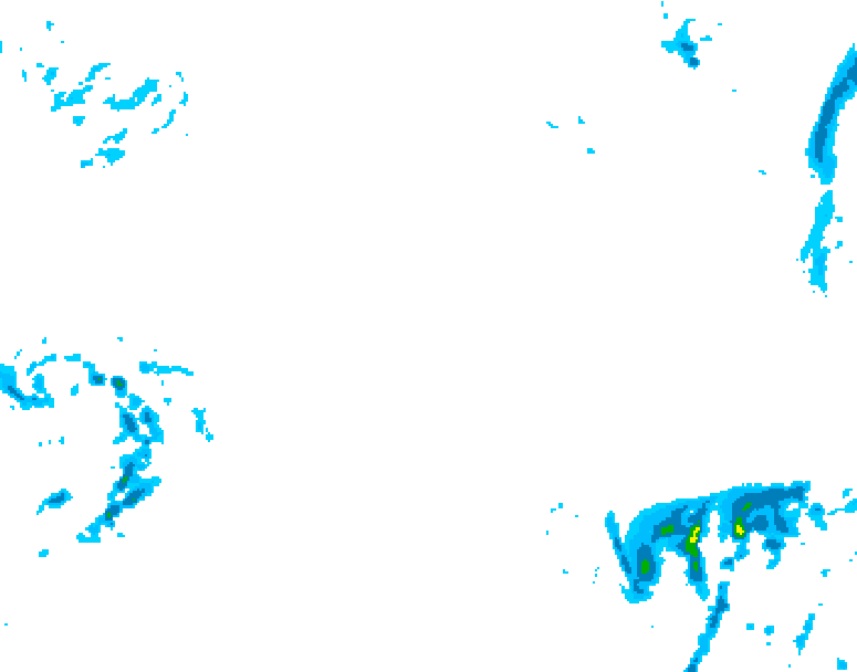 GDPS precipitation 036 hour forecast chart for Canada based on 2026/02/21 1200Z data