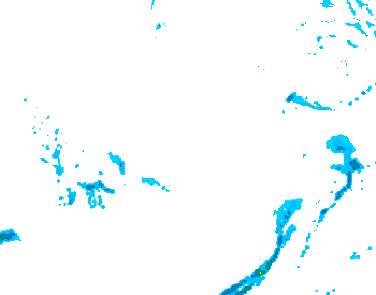 GDPS precipitation 132 hour forecast chart for Canada based on 2026/02/21 1200Z data