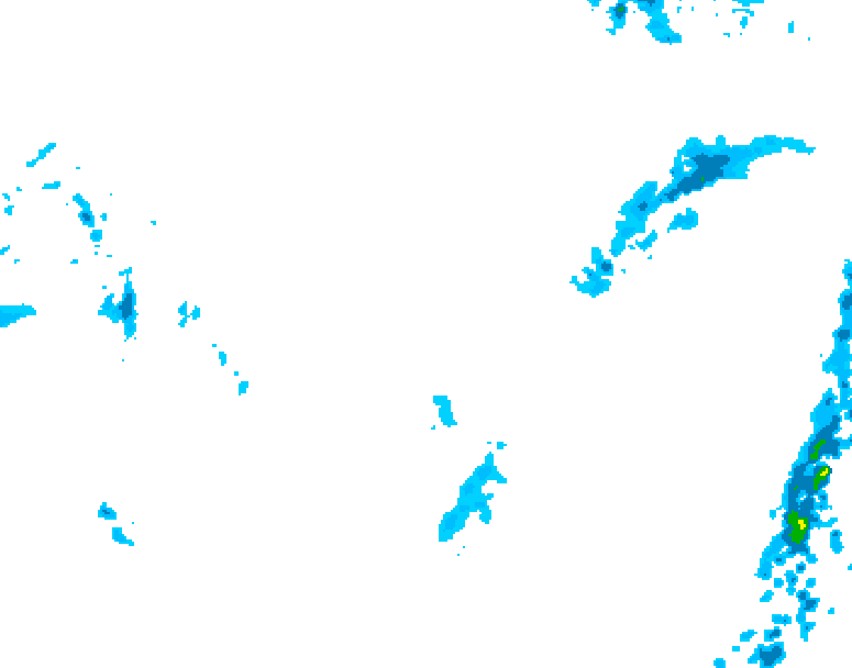GDPS precipitation 222 hour forecast chart for Canada based on 2026/02/21 1200Z data
