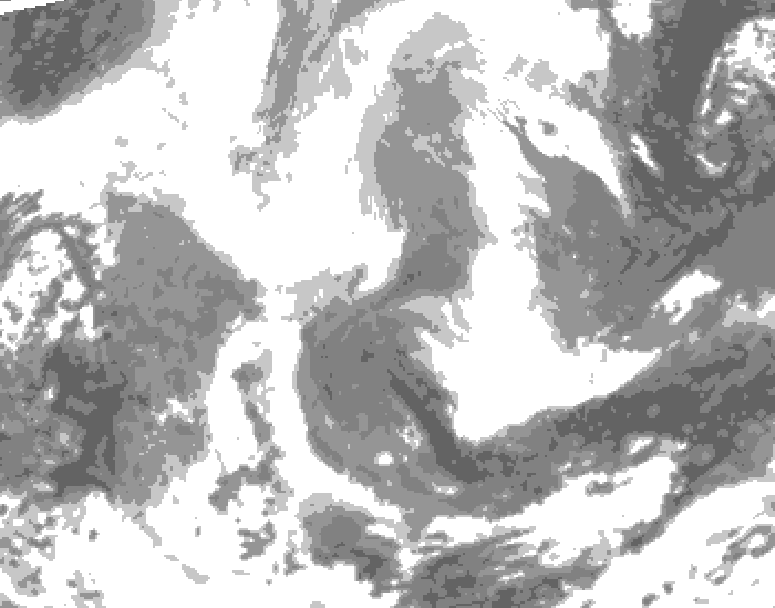 GDPS total cloud 006 hour forecast chart for Canada based on 2026/02/21 0000Z data