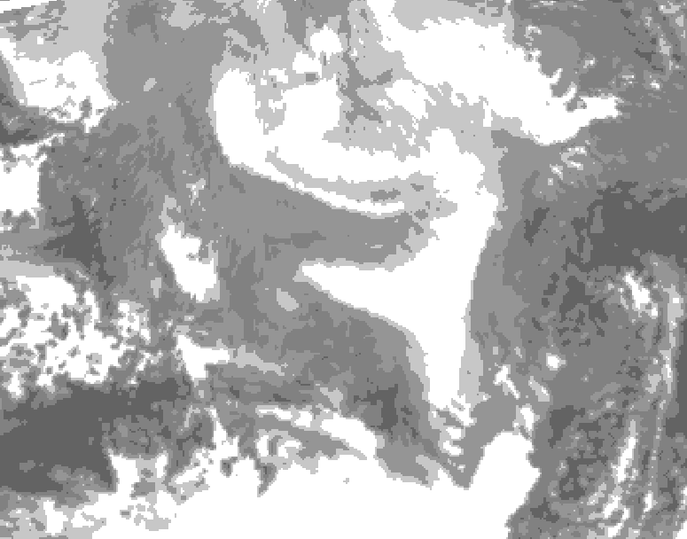GDPS total cloud 084 hour forecast chart for Canada based on 2026/02/21 0000Z data