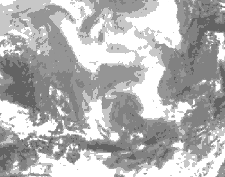 GDPS total cloud 108 hour forecast chart for Canada based on 2026/02/21 0000Z data
