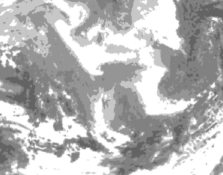 GDPS total cloud 114 hour forecast chart for Canada based on 2026/02/21 0000Z data
