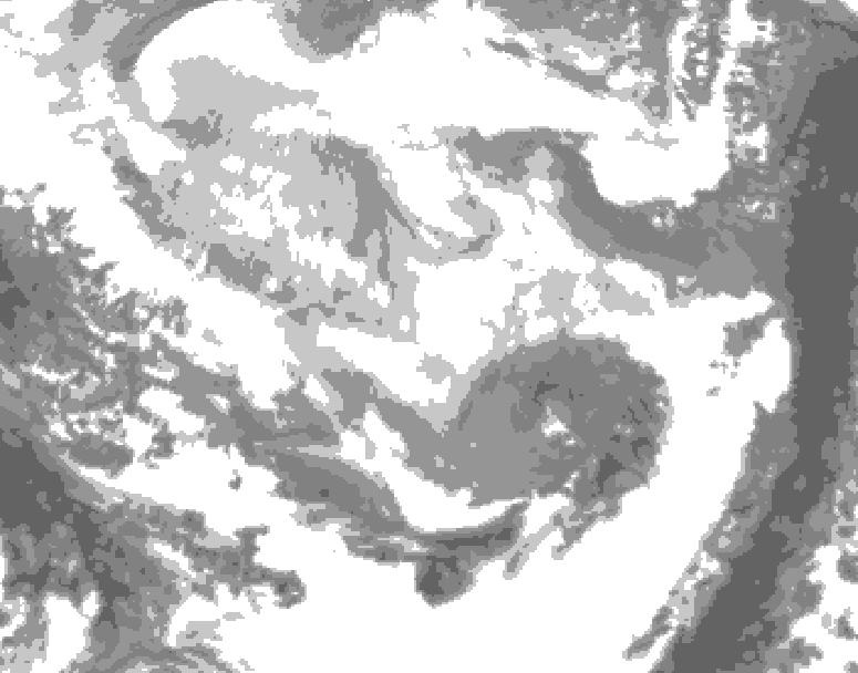 GDPS total cloud 186 hour forecast chart for Canada based on 2026/02/21 0000Z data