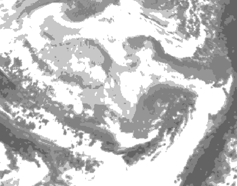 GDPS total cloud 192 hour forecast chart for Canada based on 2026/02/21 0000Z data