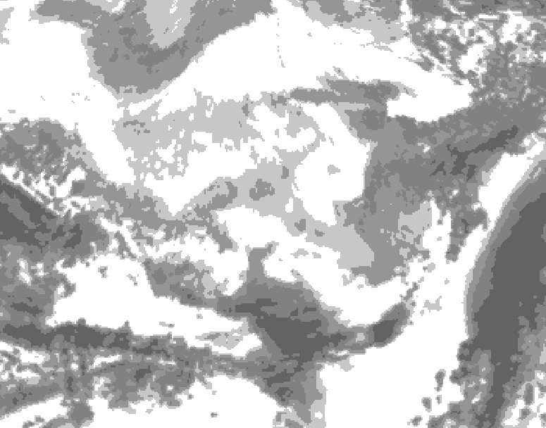 GDPS total cloud 210 hour forecast chart for Canada based on 2026/02/21 0000Z data