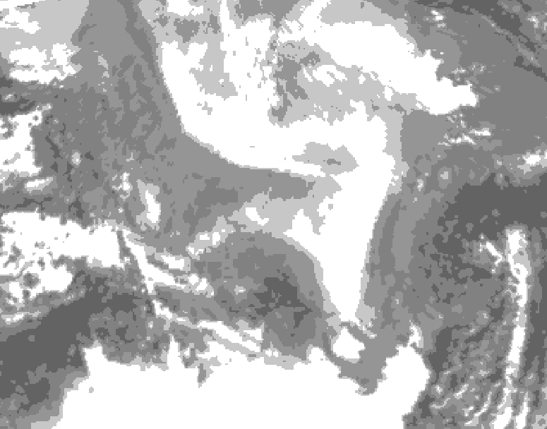 GDPS total cloud 066 hour forecast chart for Canada based on 2026/02/21 1200Z data