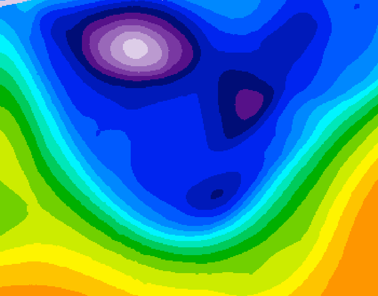 GDPS 500 millibar geopotential height 156 hour forecast chart for Canada based on 2026/02/22 1200Z data