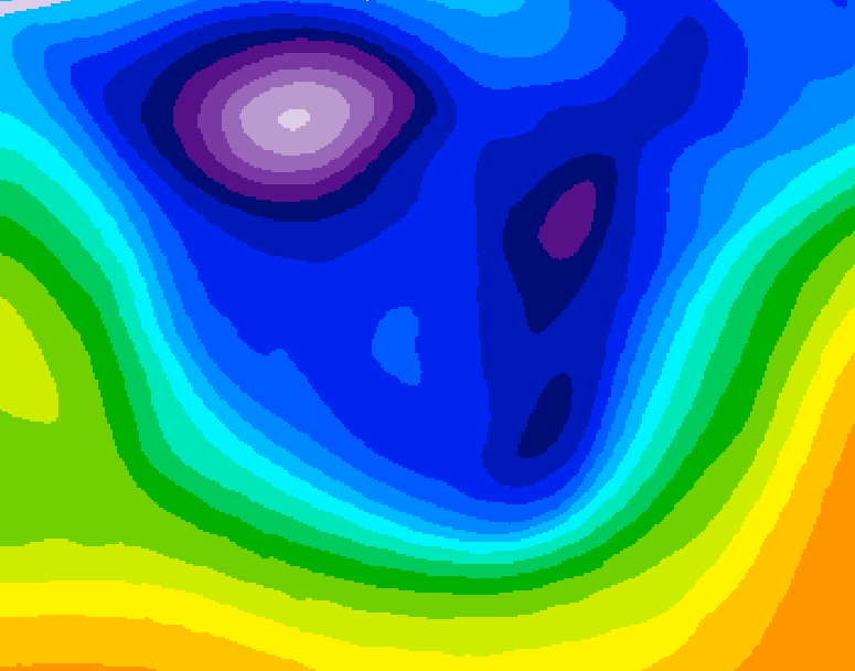 GDPS 500 millibar geopotential height 168 hour forecast chart for Canada based on 2026/02/22 1200Z data