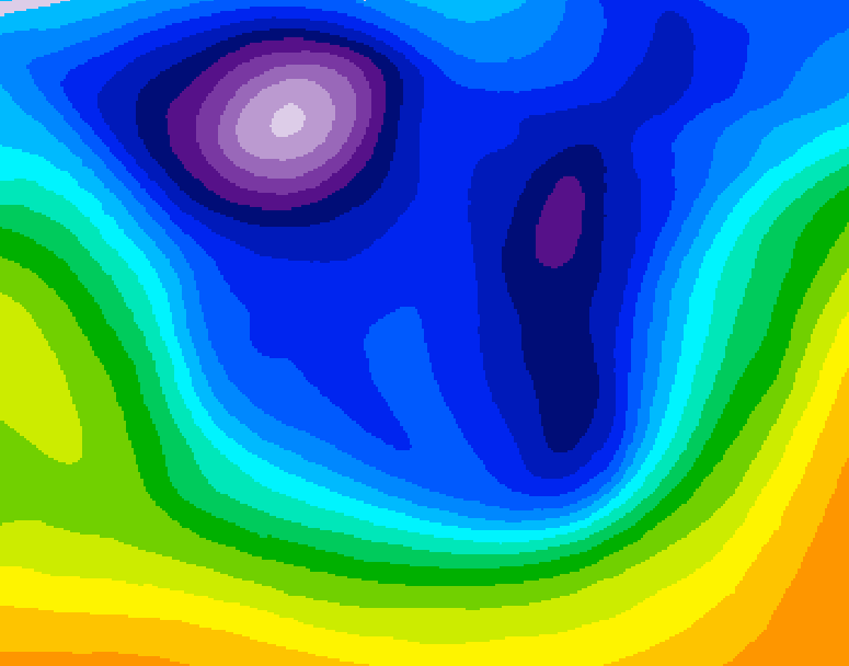 GDPS 500 millibar geopotential height 174 hour forecast chart for Canada based on 2026/02/22 1200Z data
