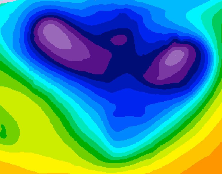 GDPS 500 millibar geopotential height 210 hour forecast chart for Canada based on 2026/02/22 1200Z data