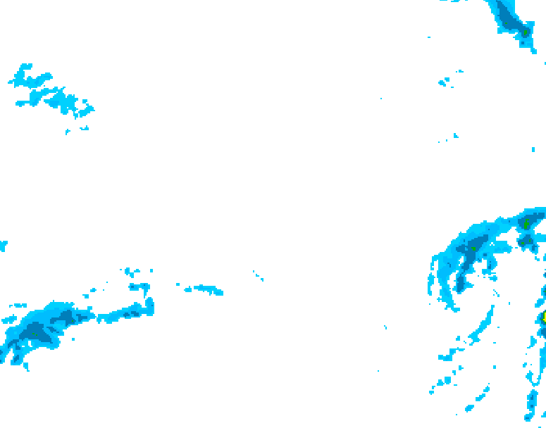 GDPS precipitation 036 hour forecast chart for Canada based on 2026/02/22 1200Z data