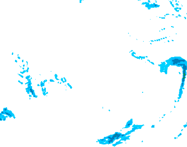 GDPS precipitation 102 hour forecast chart for Canada based on 2026/02/22 1200Z data