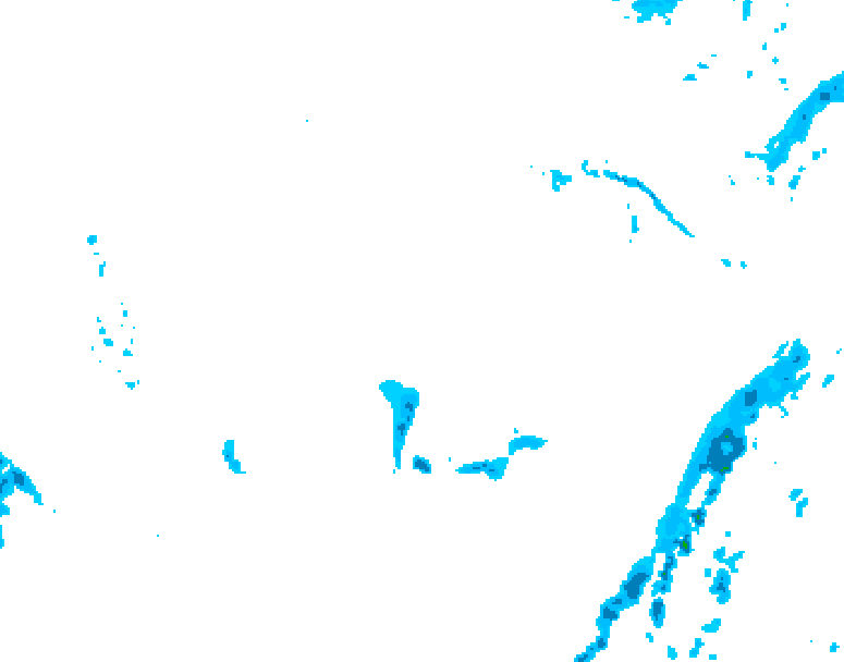 GDPS precipitation 126 hour forecast chart for Canada based on 2026/02/22 1200Z data