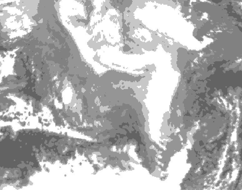 GDPS total cloud 048 hour forecast chart for Canada based on 2026/02/22 1200Z data