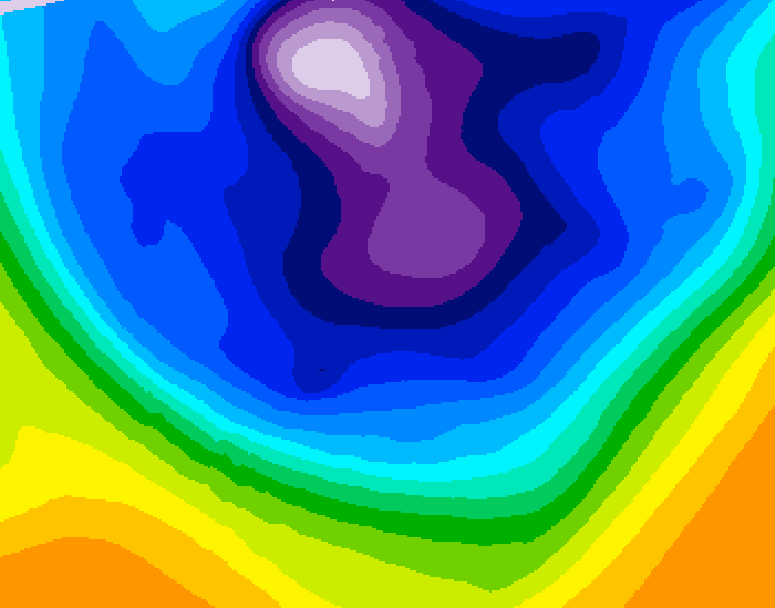 GDPS 500 millibar geopotential height 108 hour forecast chart for Canada based on 2026/02/23 0000Z data
