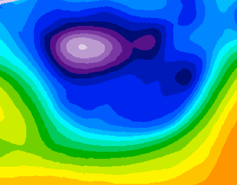 GDPS 500 millibar geopotential height 168 hour forecast chart for Canada based on 2026/02/23 0000Z data