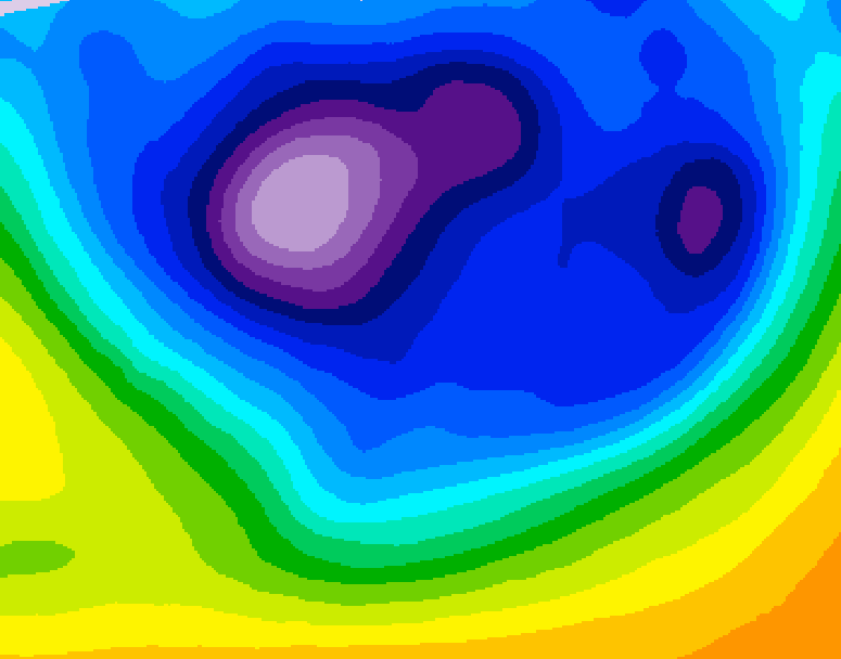 GDPS 500 millibar geopotential height 186 hour forecast chart for Canada based on 2026/02/23 0000Z data