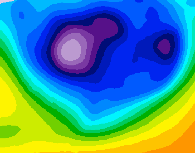 GDPS 500 millibar geopotential height 192 hour forecast chart for Canada based on 2026/02/23 0000Z data