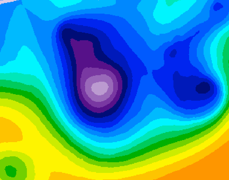 GDPS 500 millibar geopotential height 234 hour forecast chart for Canada based on 2026/02/23 0000Z data