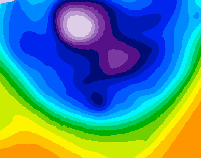 GDPS 500 millibar geopotential height 108 hour forecast chart for Canada based on 2026/02/23 1200Z data